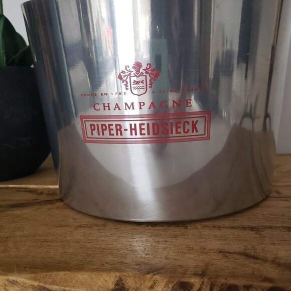 Piper-Heidsieck Champagne Large Party Multi Bottle Ice Bucket Cooler Stainless - Picture 14 of 14